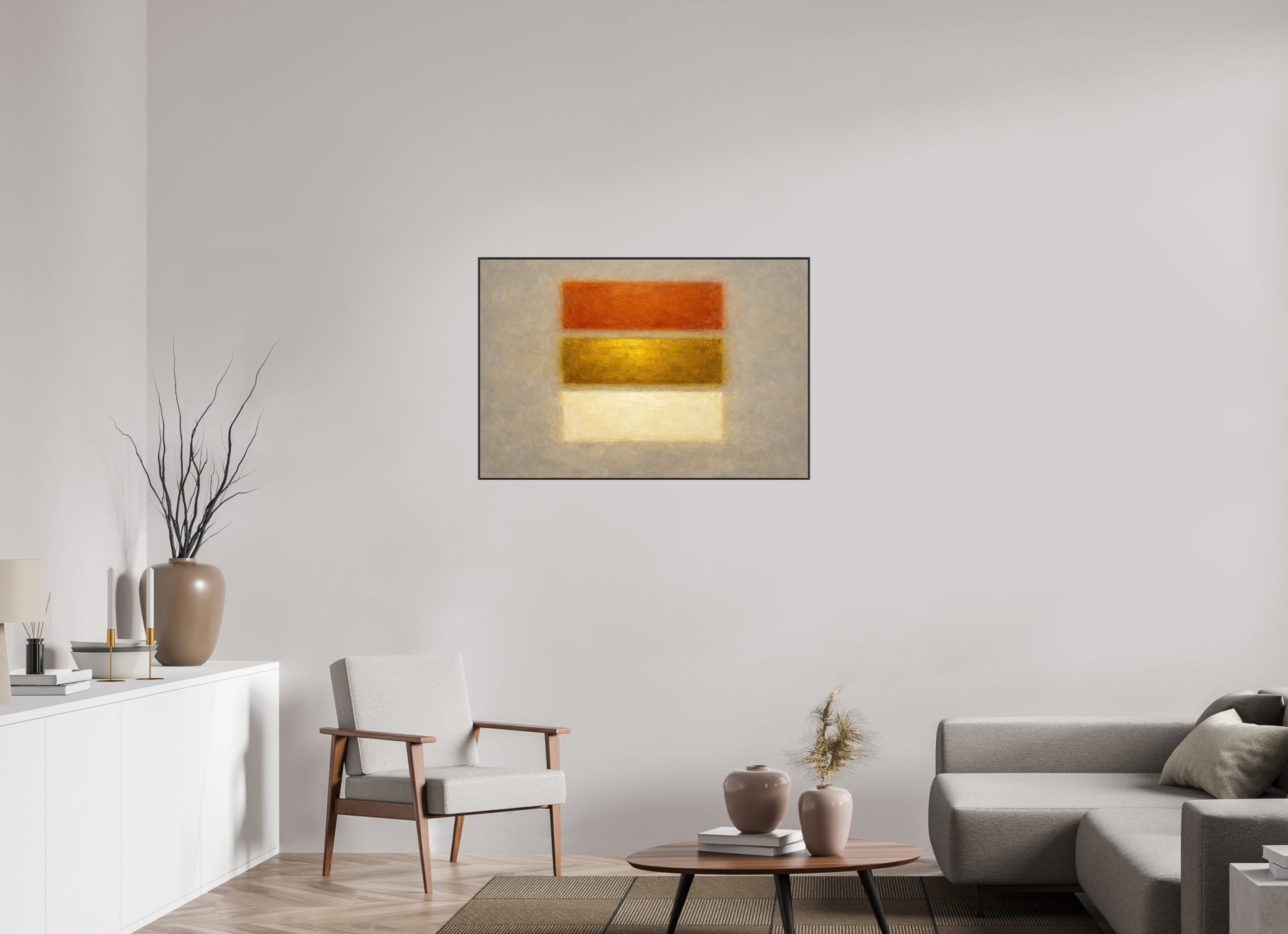 105 x 70 cm, Aluminium ArtBox50mm Bçack ChromaLuxe HD Metal Print TUSCAN GOLD