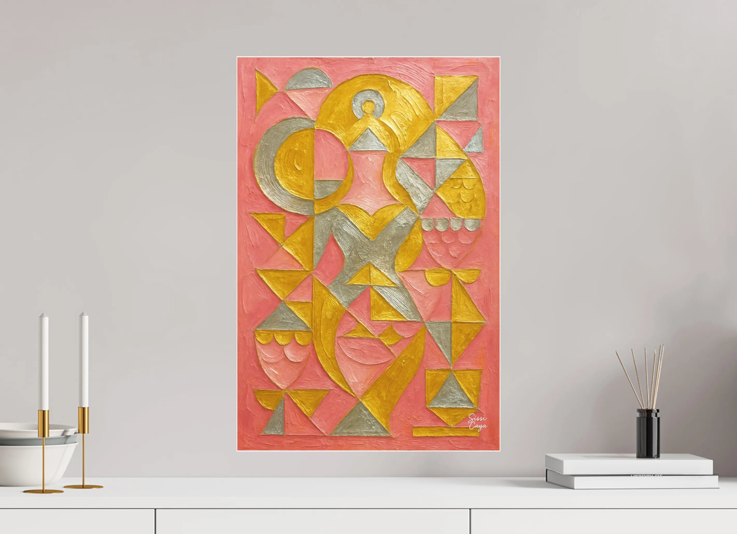 40 x 60 cm, Acrylic Fine Art Print The Empress & Nine of Cups
