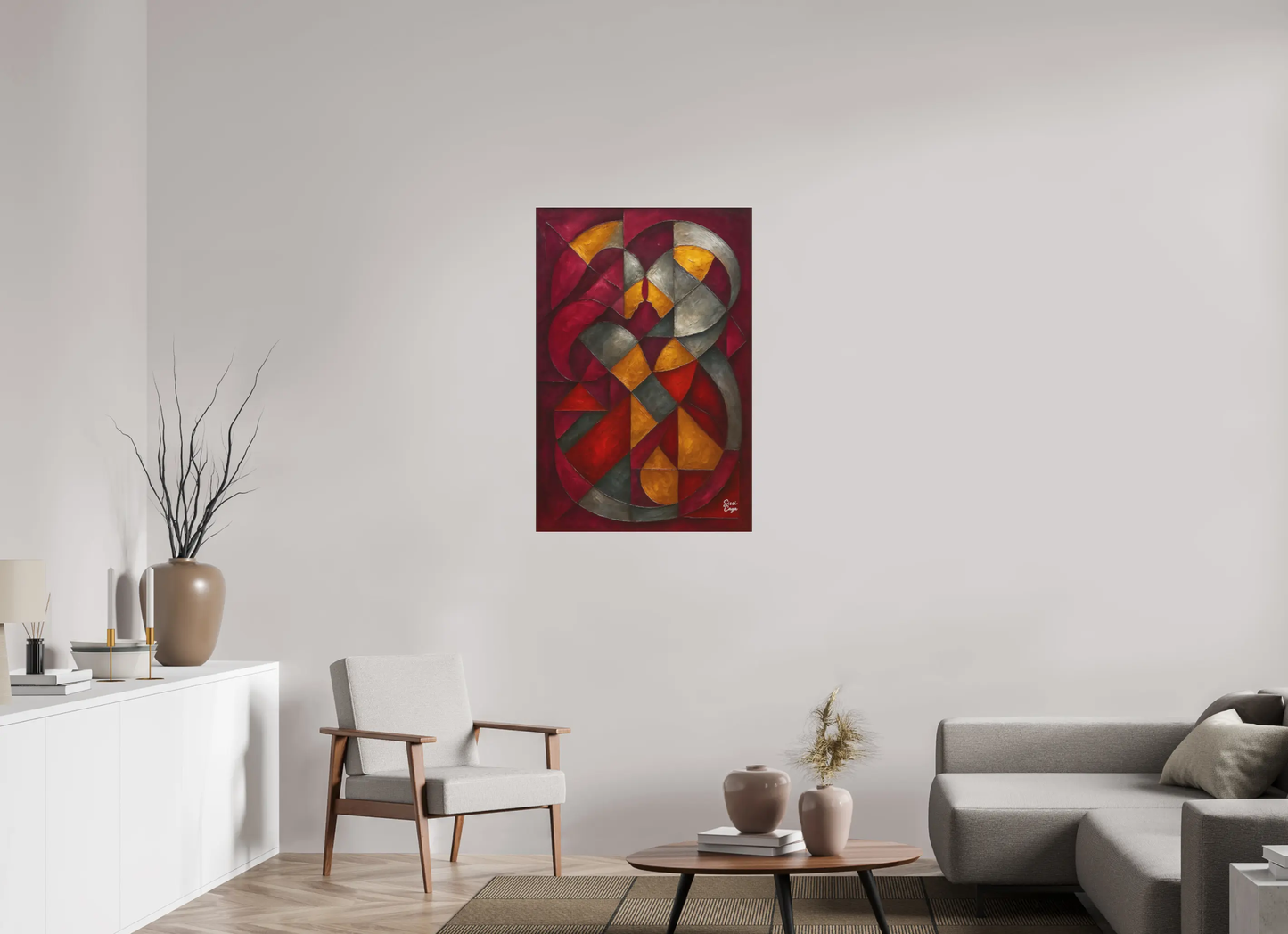 70 x 105 cm, Acrylic Fine Art Print The Lovers