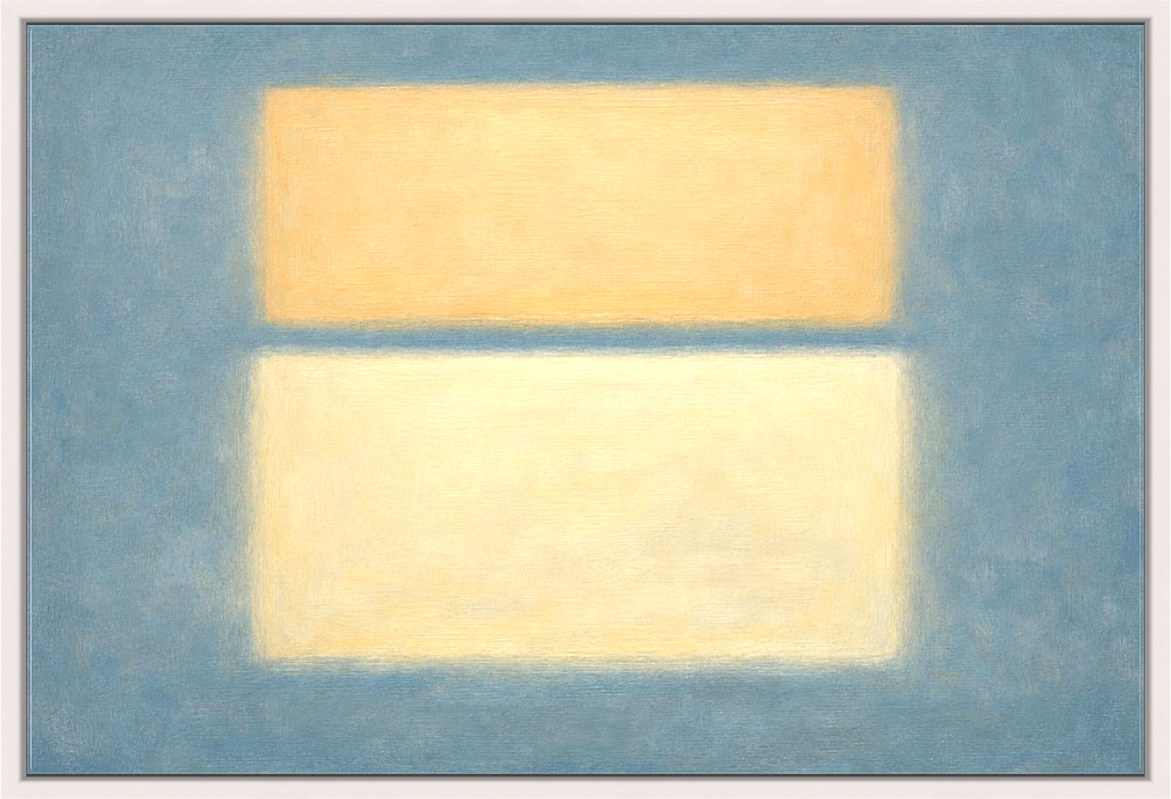 Main image Blue Sand white floating Frame