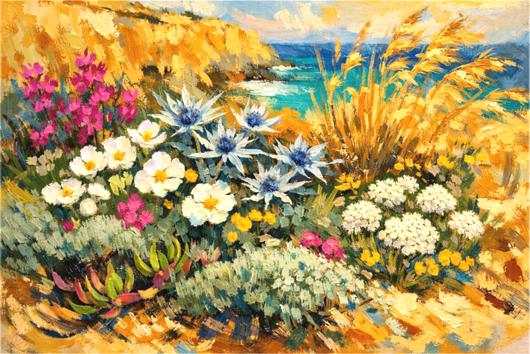 Cliffs Algarve Coastal Botanical Art | Sensorial Atelier
