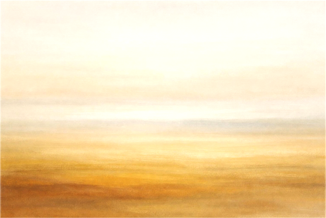 Golden Field is a luminous abstract landscape in golden wheat and cream tones. Part of the Horizons Collection by Sensorial Atelier. Exclusive edition for luxury interiors and hospitality projects.