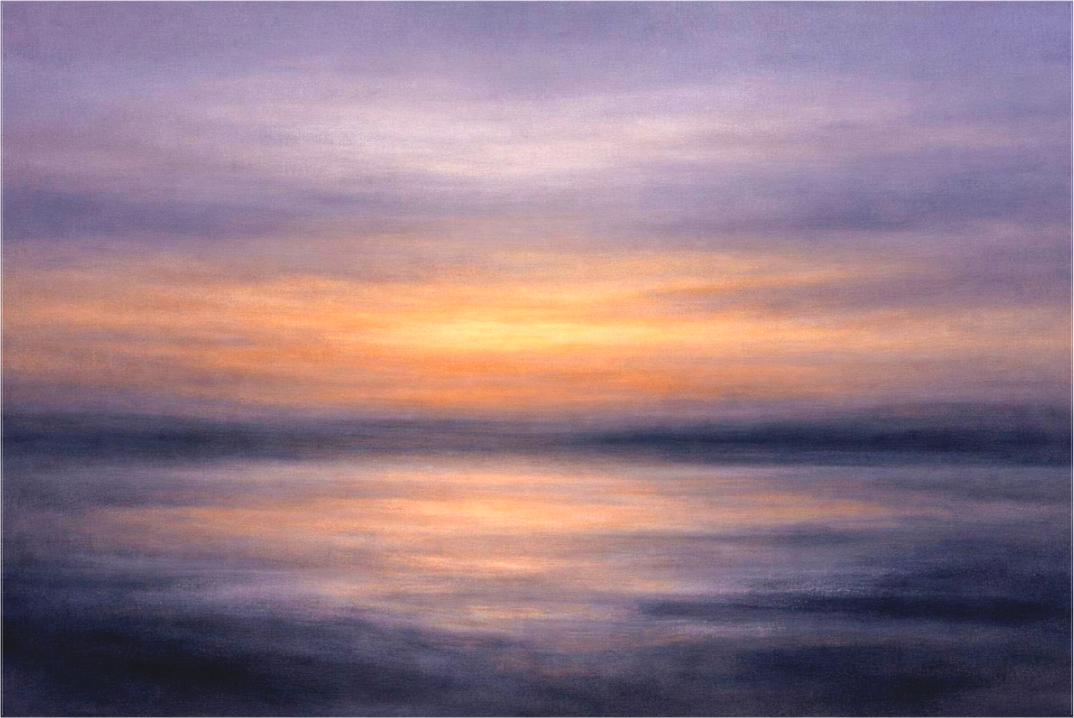 lavender dusk - original artwork from the horizons Collection by Sensorial Atelier, curated art for hospitality and interior design