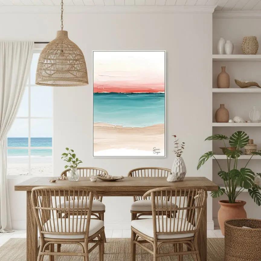FIne art Canvas produced by white wall collectors edition sissi caya dining room