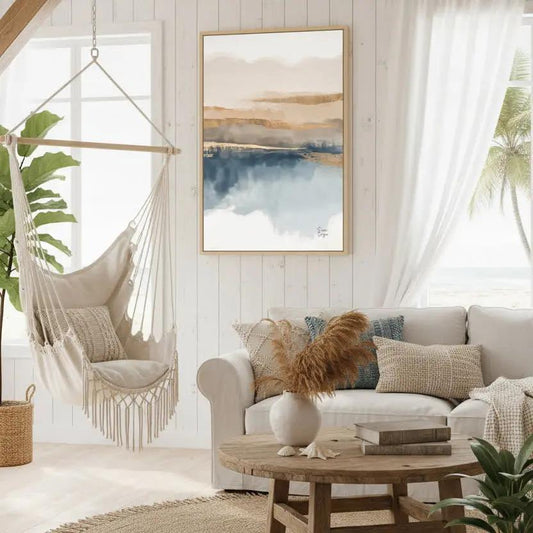 Melides premium vanvas framed by white wall limited edition Sissi caya living room