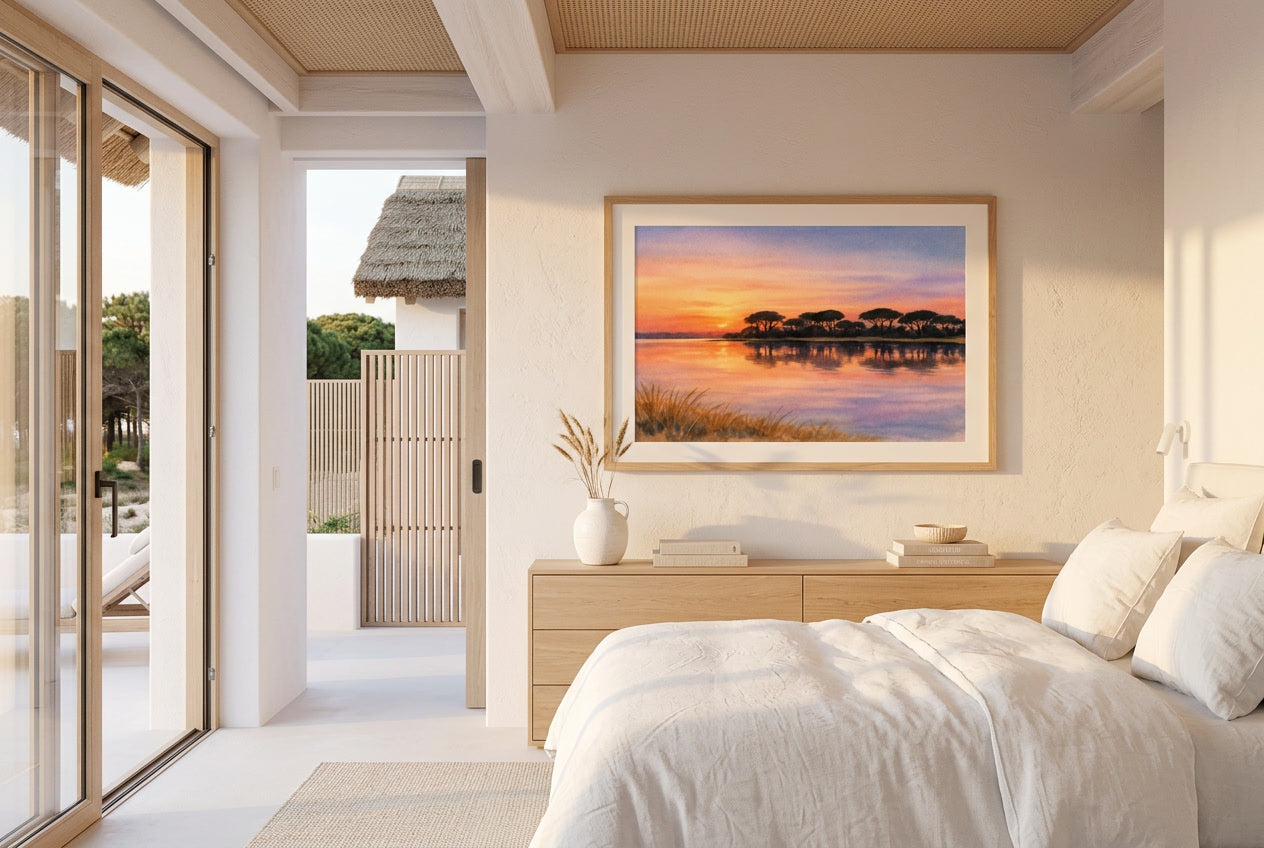 Pink_Esturay_Hotel_Suite th esunset colours of the estuaey bring peace to the bedroom