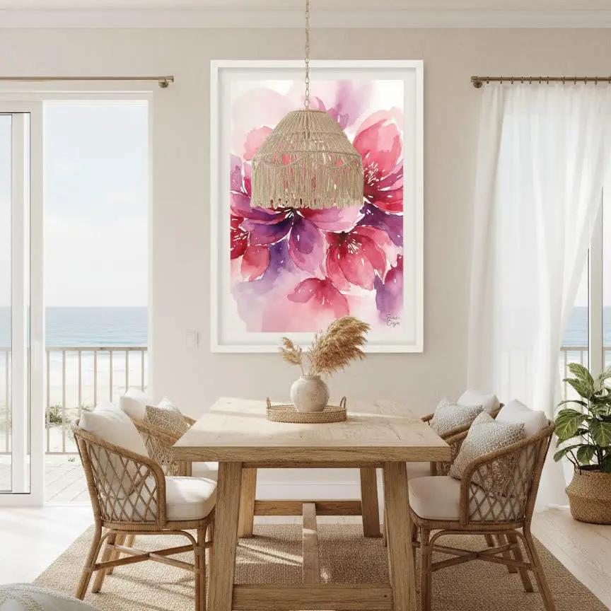 Pink Harmony | Premium Framed Canvas Wall Art | Limited Edition Sensorial Atelier