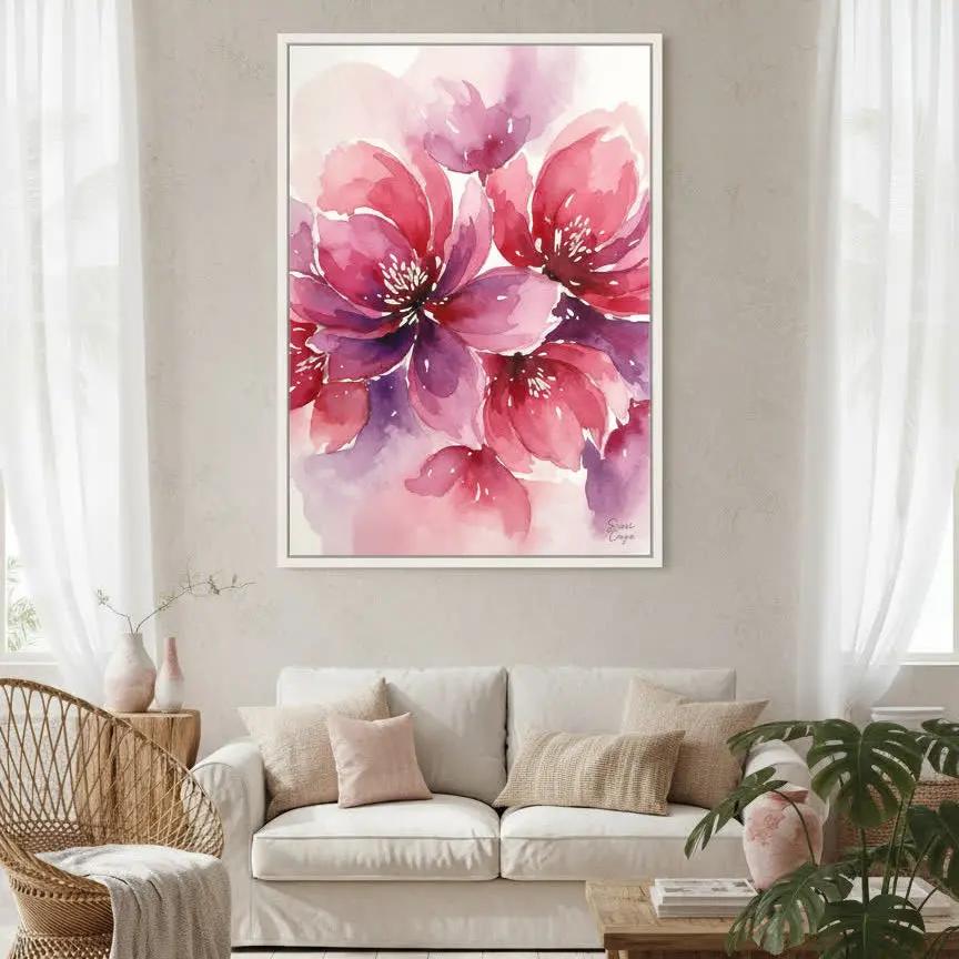 Pink Harmony | Premium Framed Canvas Wall Art | Limited Edition Sensorial Atelier