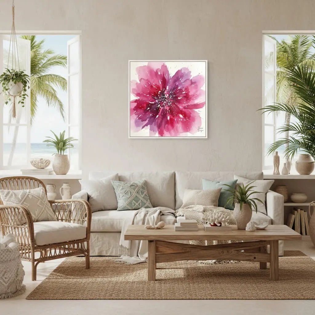 Pink Whisper | Premium Framed Canvas Wall Art | Limited Edition Sensorial Atelier