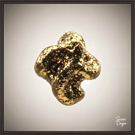 Pyrite fine art canvas print by white Wall , Sissi Caya Collector edition limited to 10