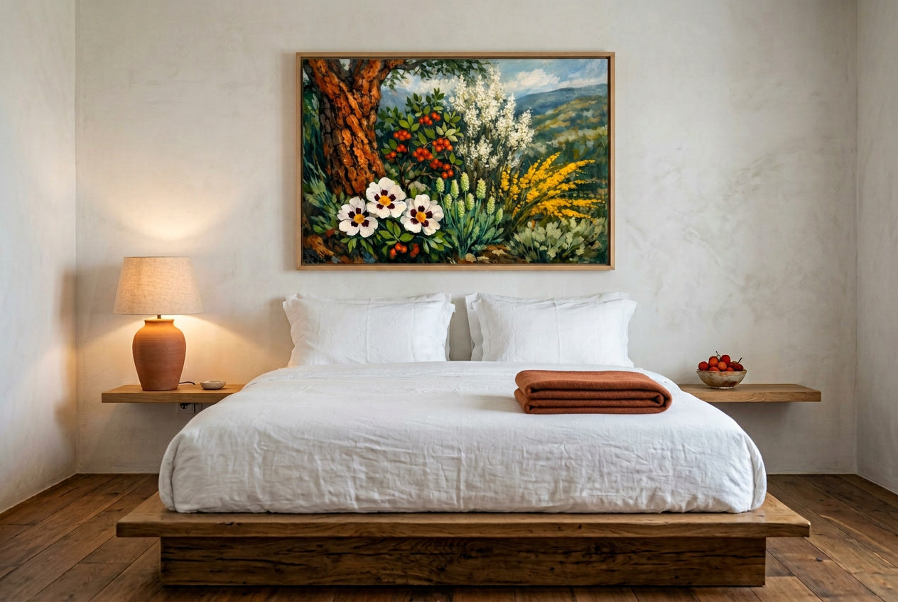 monchique displaed in rural hotel bedroom