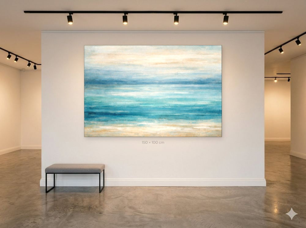 Still water displayed on 2m by 2m wall