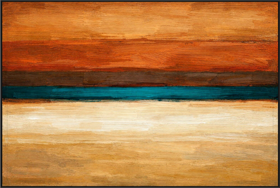 Main image terra horizon with slick aluminium frame abstract collection by sensoril atelier