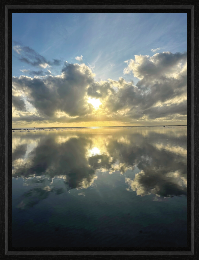 Golden sunrise over dark waters in Tinharé Bahia Brazil - fine art photography by Sensorial Atelier