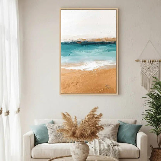 Trancoso BA premium Canvas Wall Art Print from White Wall limited edition of Sissi Caya Displayed in Living room