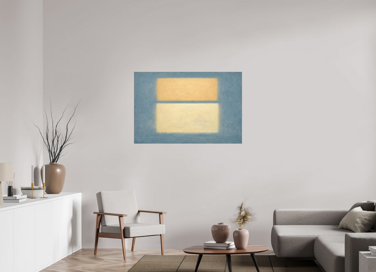 120 x 80 cm, Glicée Print on Hahnemühle German Etching blue sand panoramic