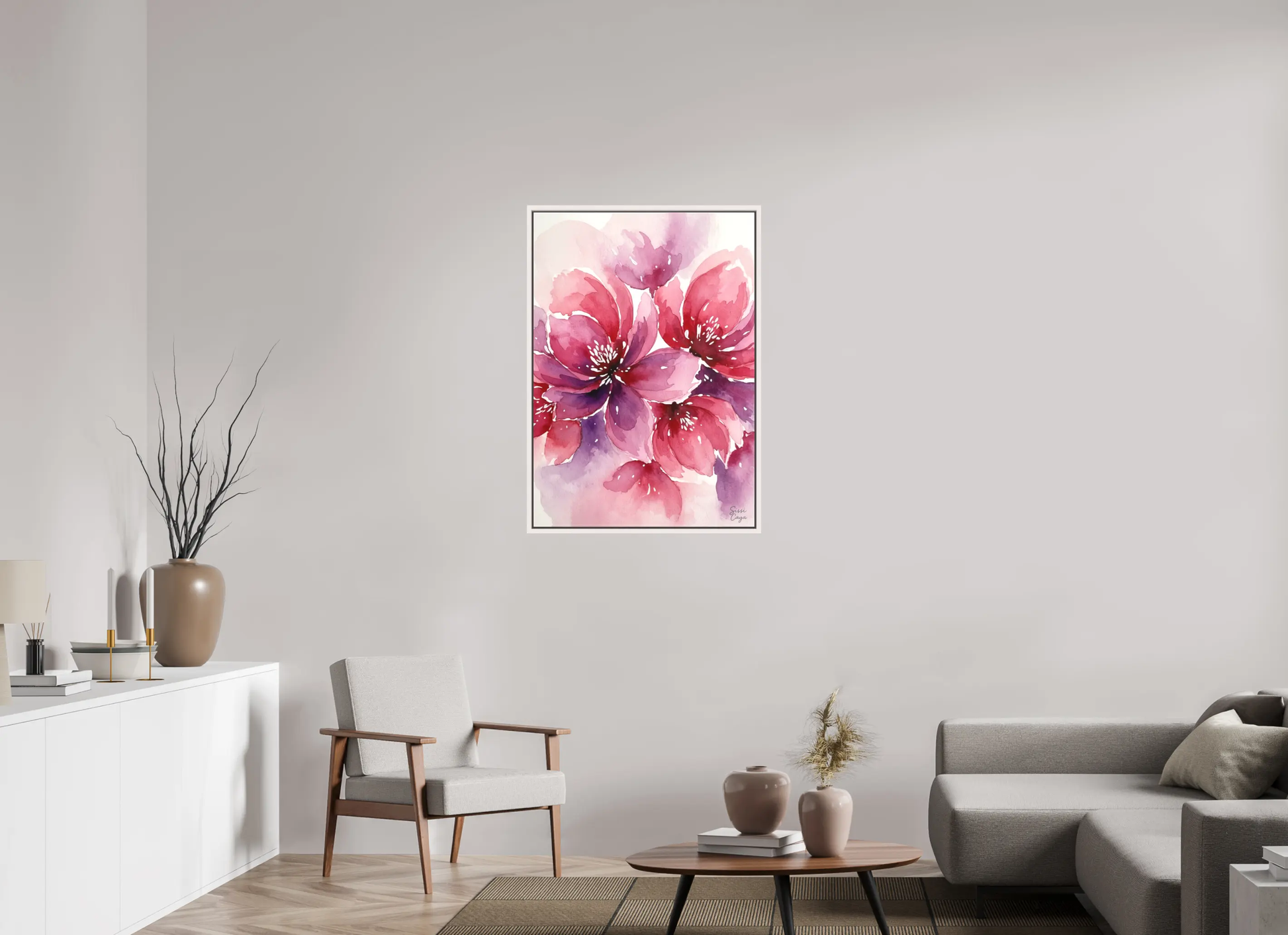 70 x 100 cm, Canvas inner peace Pink