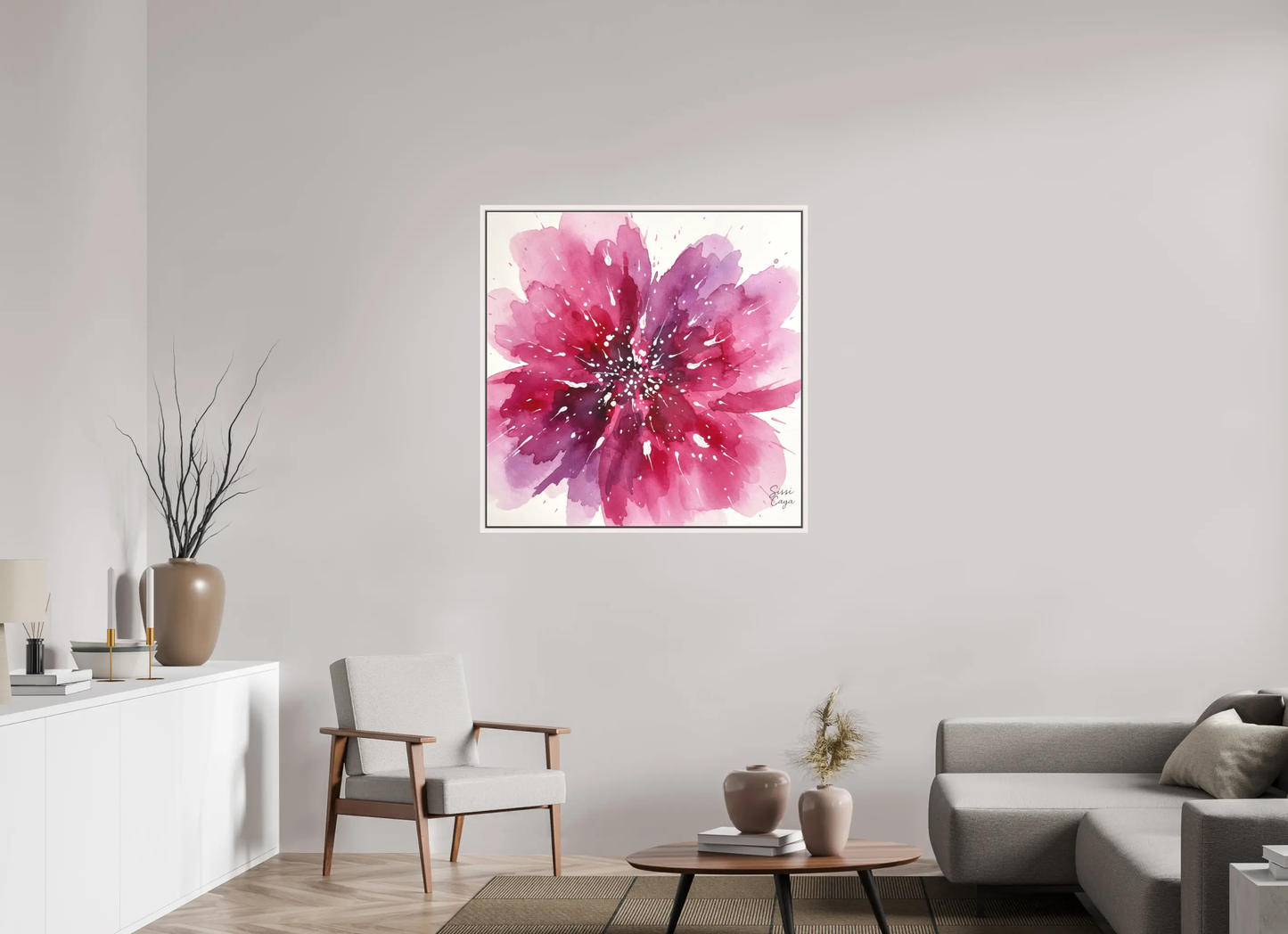 100 x 100 cm, Canvas inner peace Pink Whisper