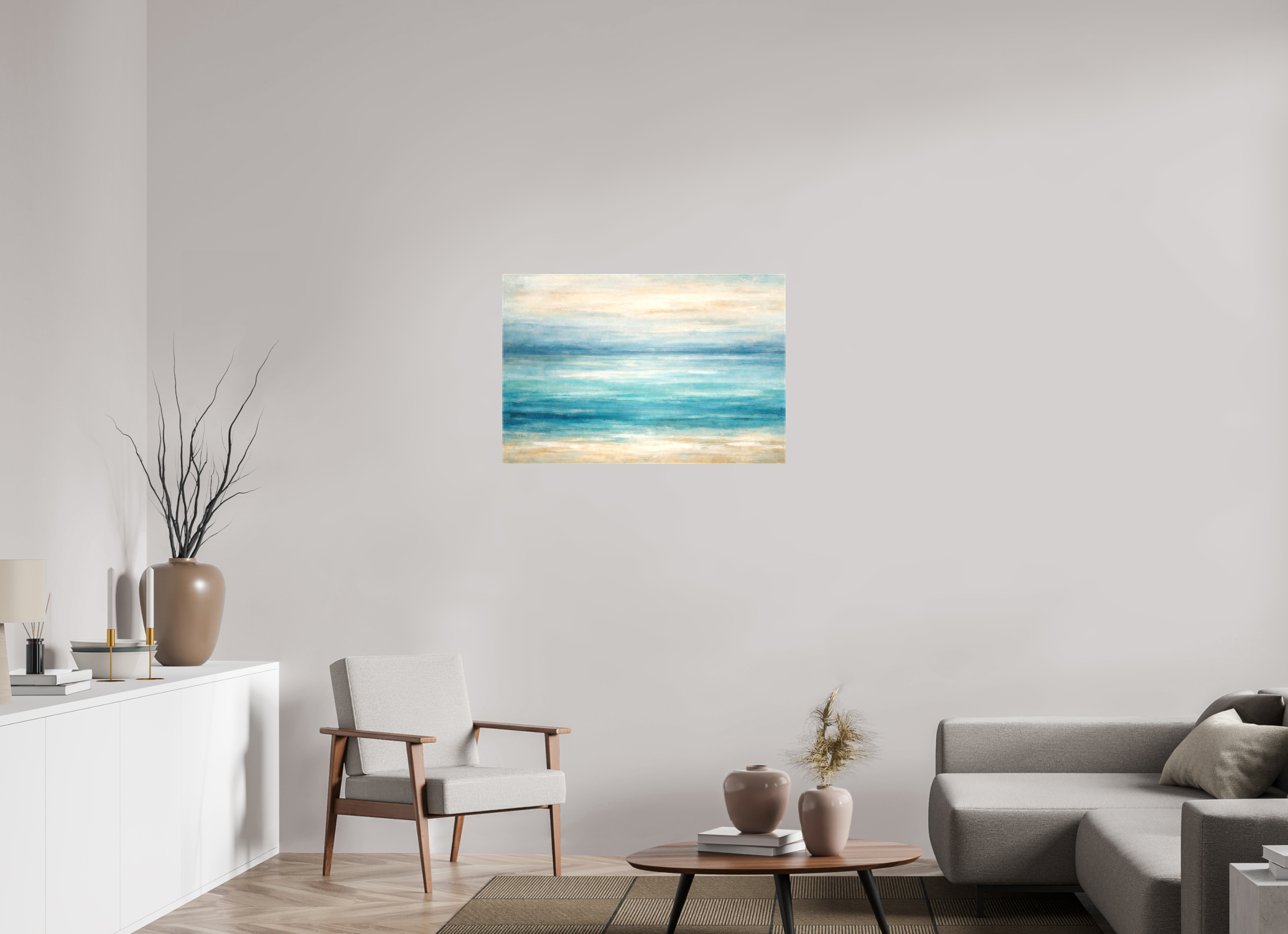 90 x 60 cm, Matte Canvas on Stretcher Frame 40mm still waters
