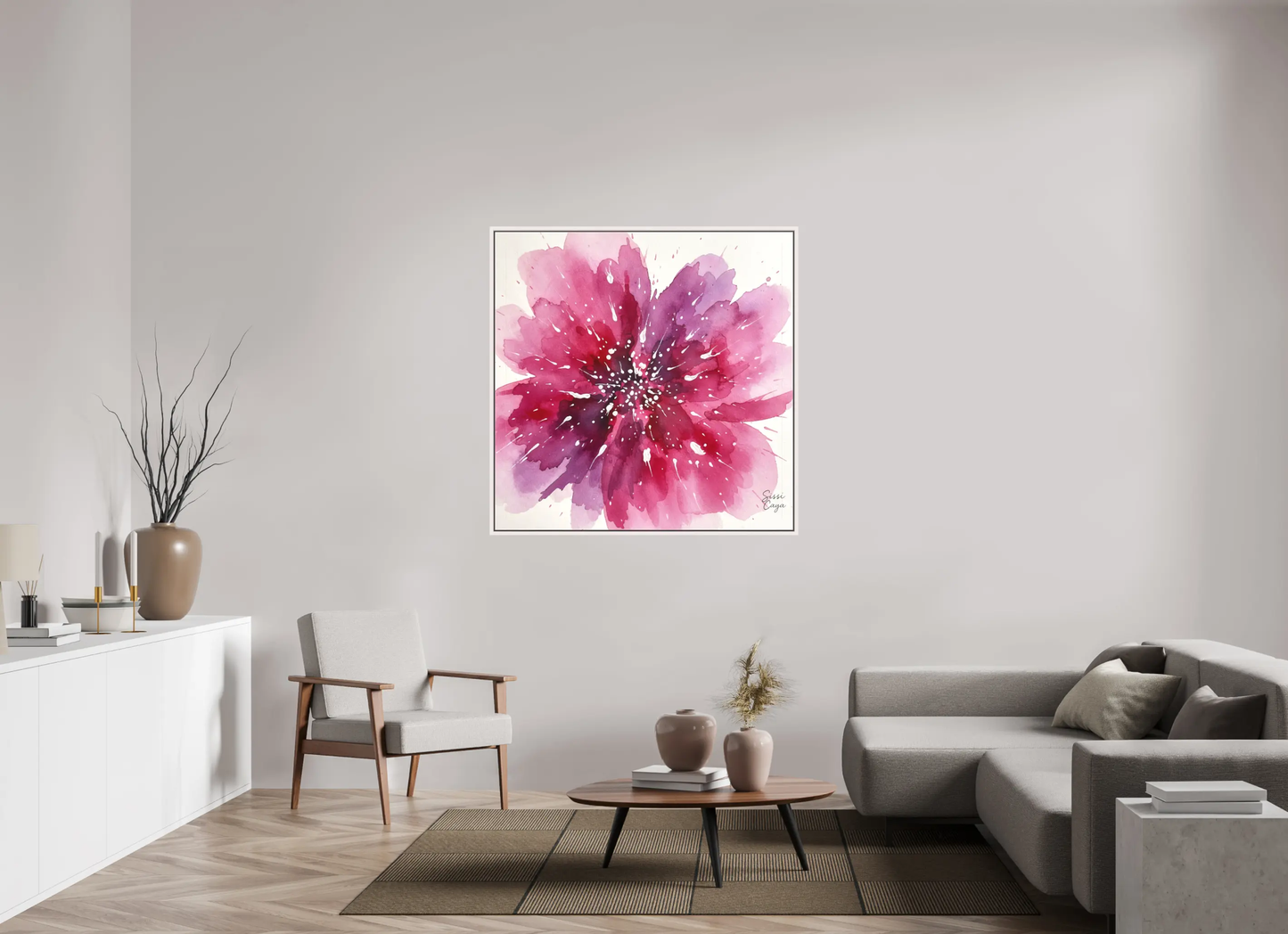 120 x 120 cm, Canvas inner peace Pink Whisper