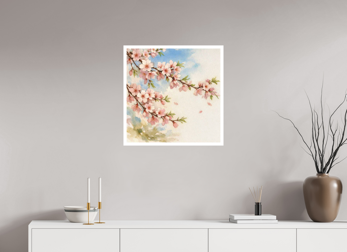 60 x 60 cm, Canson Arches Aquarelle almond blossom watercolour