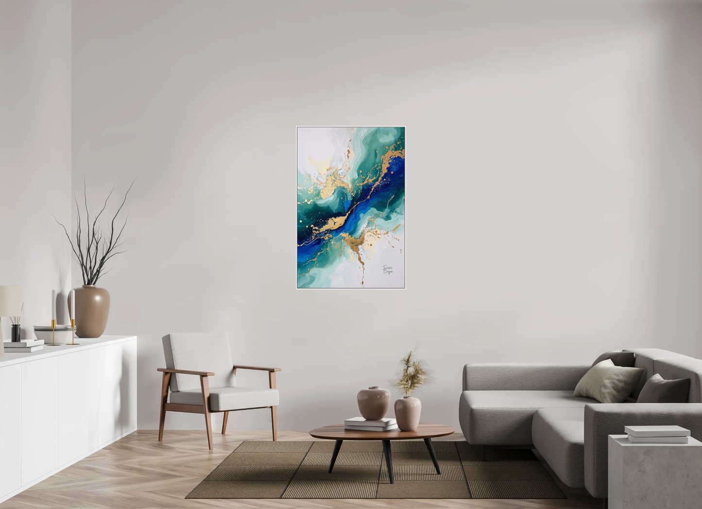 80 x 120 cm, Moldura diferente para feel Prosperity