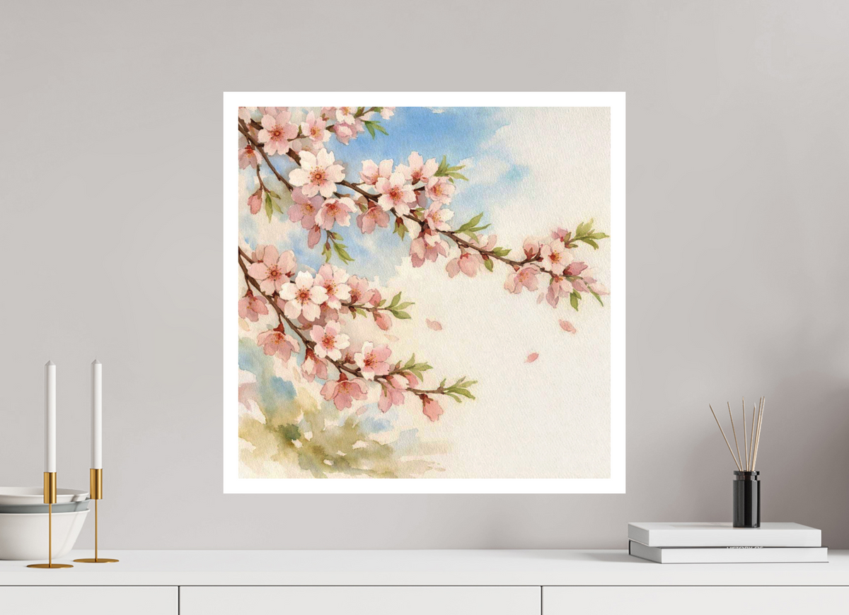 50 x 50 cm, Canson Arches Aquarelle almond blossom watercolour