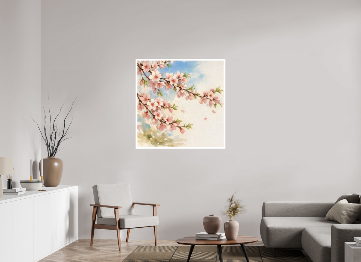 100 x 100 cm, Canson Arches Aquarelle almond blossom watercolour