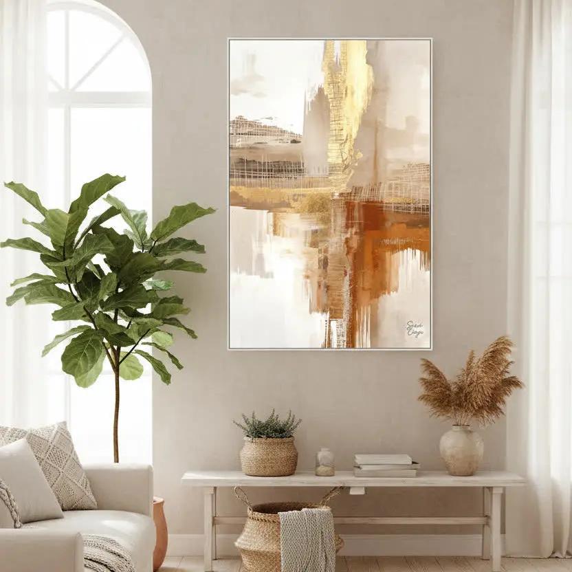 Brown Roots |  Premium Framed Canvas Wall Art | Limited Edition Sensorial Atelier