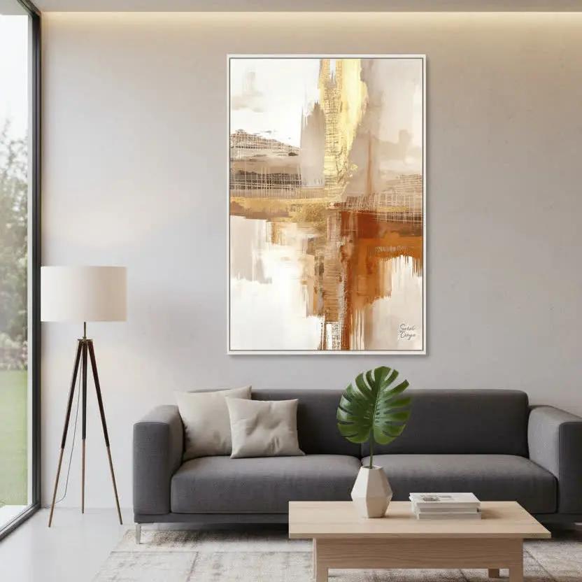 Brown Roots |  Premium Framed Canvas Wall Art | Limited Edition Sensorial Atelier