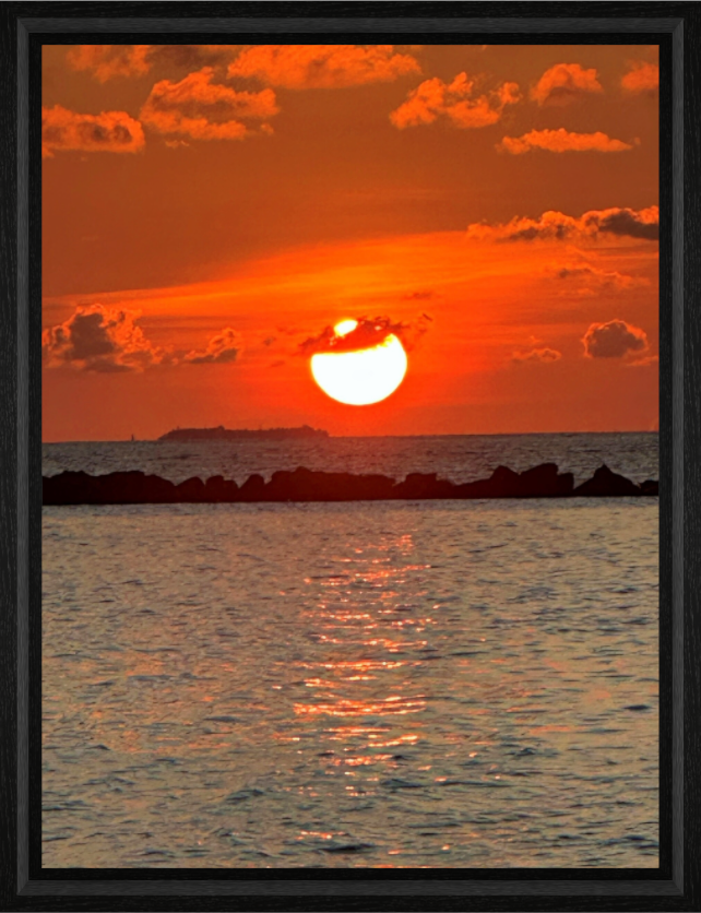 Golden sunset over the Indian Ocean in Maldives - fine art photography by Sensorial Atelier