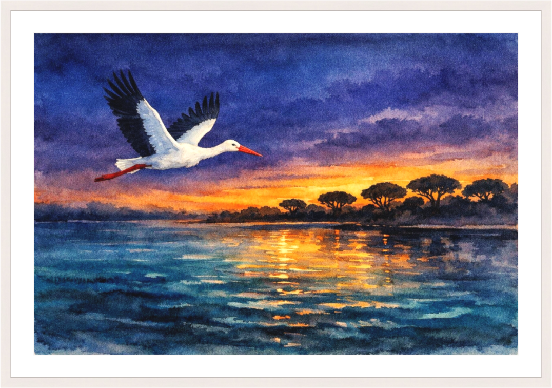 Main image NOCTURNAL STORK FLIGHT