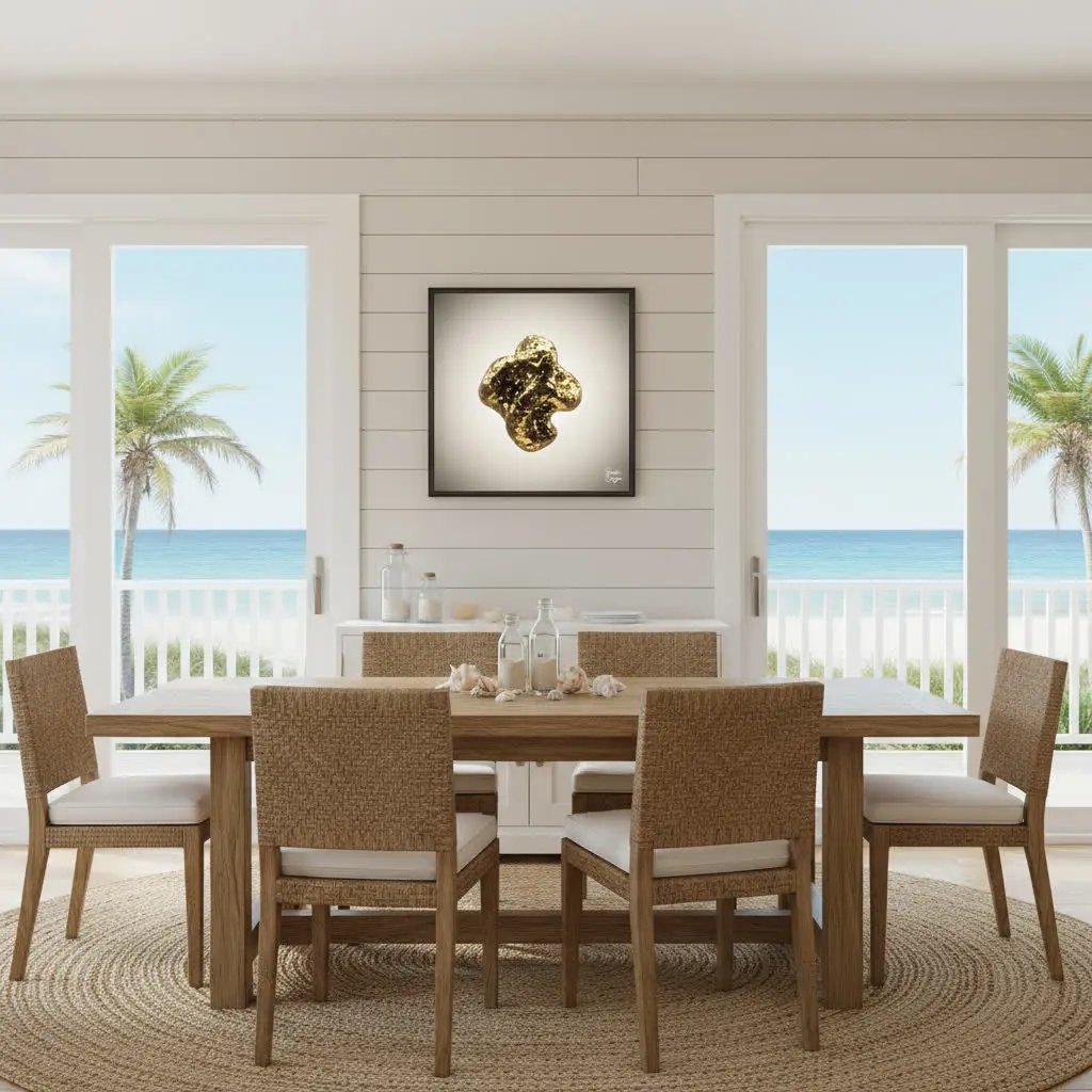 Pyrite Crystal Fine Art Print | Canvas Framed |  Collector’s Edition Sensorial Atelier