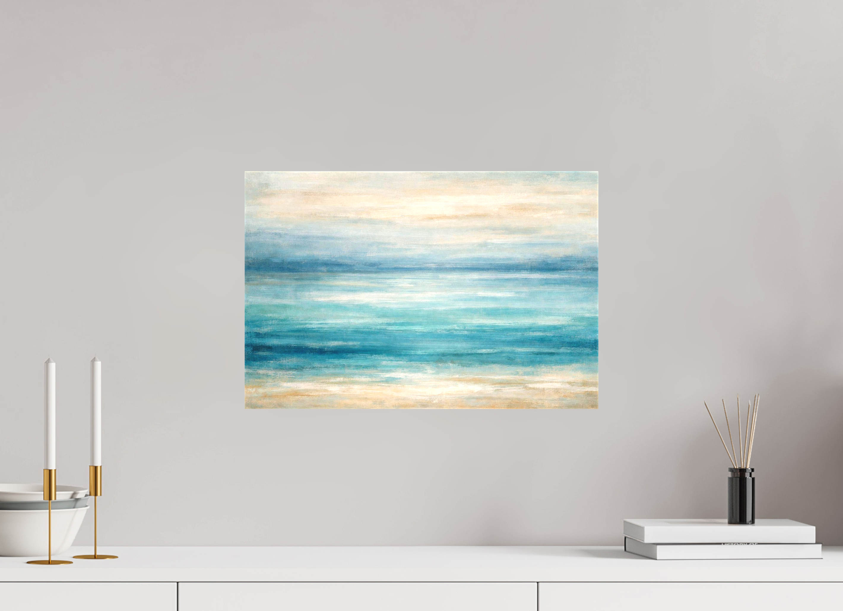 45 x 30 cm, Matte Canvas on Stretcher Frame 40mm still waters
