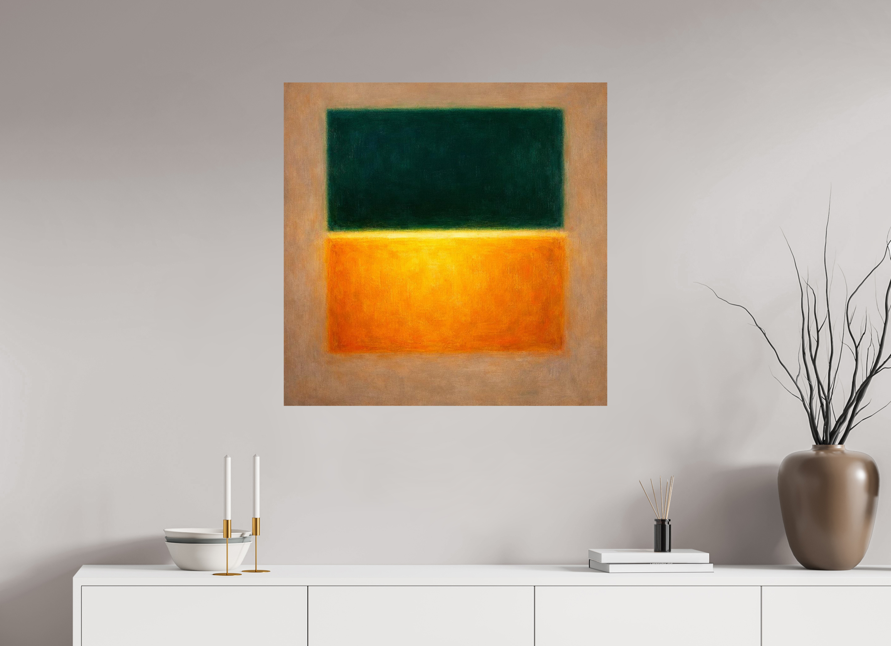 80 x 80 cm, Fine Art Print on ALuminium Dibond Hanhemuhle FIne Art Pearl Forest Calm Square