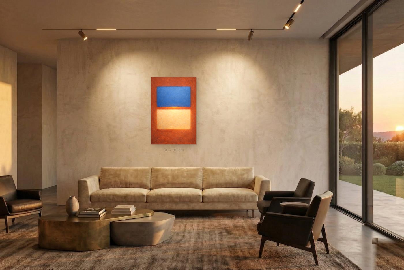 Mediterranean Dusk in living room by sensorial atelier