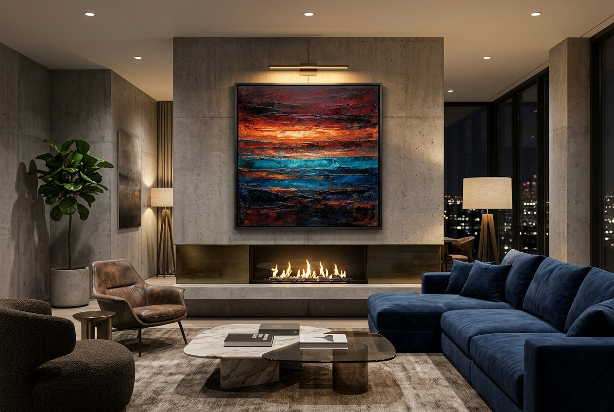 molden erth displayed in a luxury living room